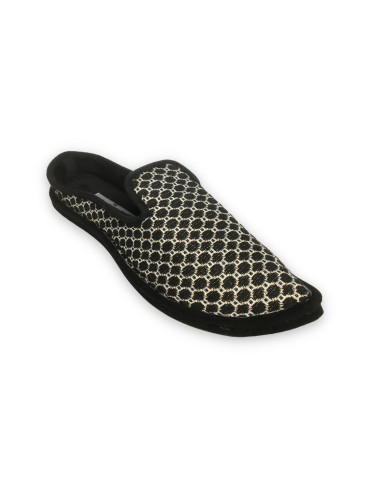 babouche schwarz gold L'atelier Charentaises