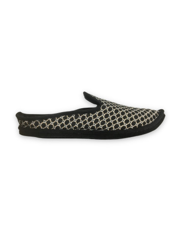 babouche schwarz gold L'atelier Charentaises 2
