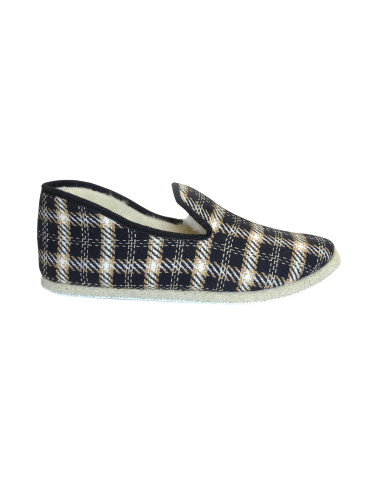 CHARENTAISE ECOSSAIS SCHWARZ UND BEIGE 2