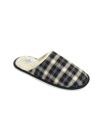 MULE MANN SCHOTTISCH SCHWARZ UND BEIGE