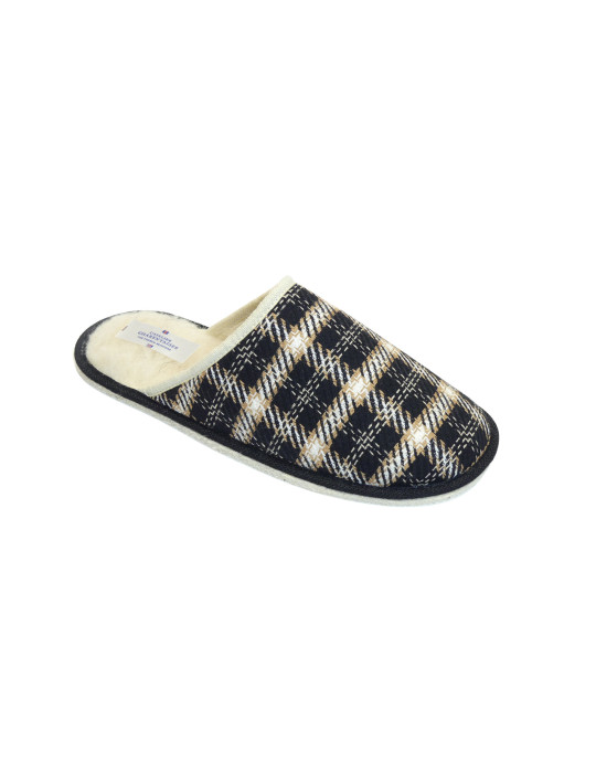 MULE MANN SCHOTTISCH SCHWARZ UND BEIGE