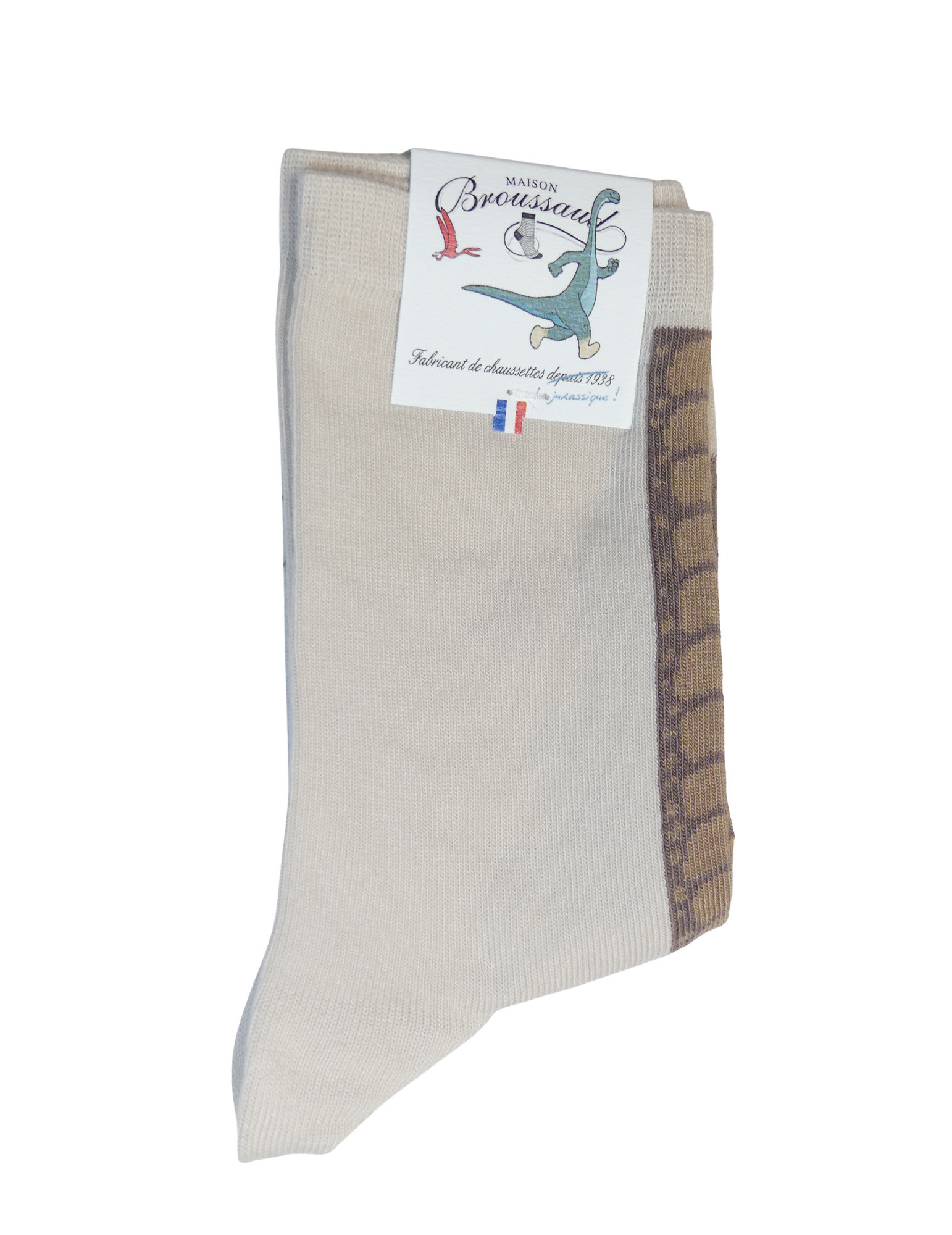 Socke RON DINO x Broussaud - französische Herstellung