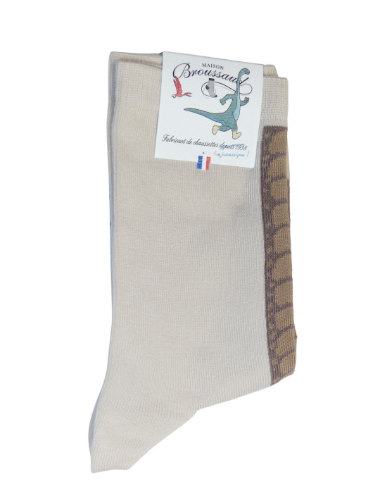 Socke RON DINO x Broussaud - französische Herstellung