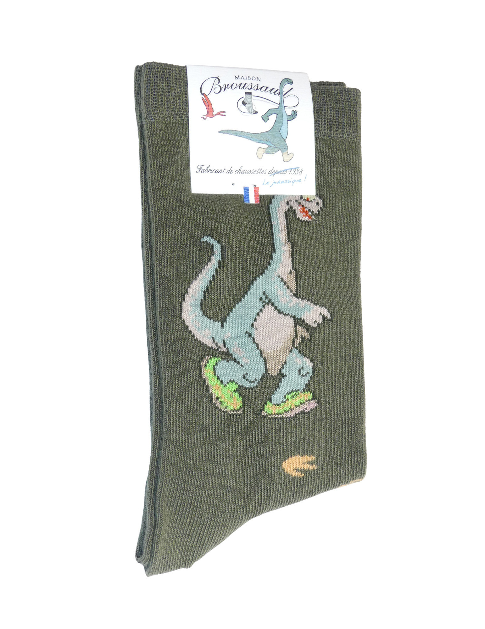 Socke RON DINO x Broussaud - französische Herstellung