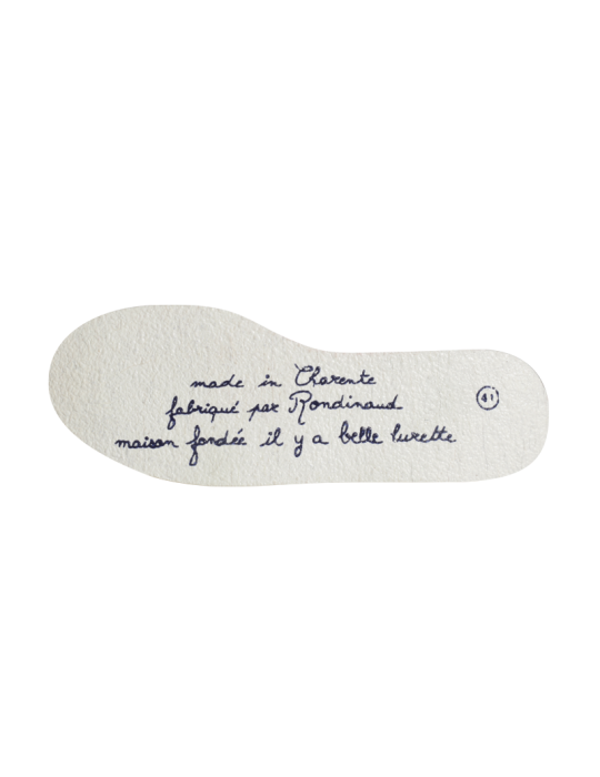 SEMELLE FEITRE ANTIDERAPANTE MARQUAGE RONDINAUD