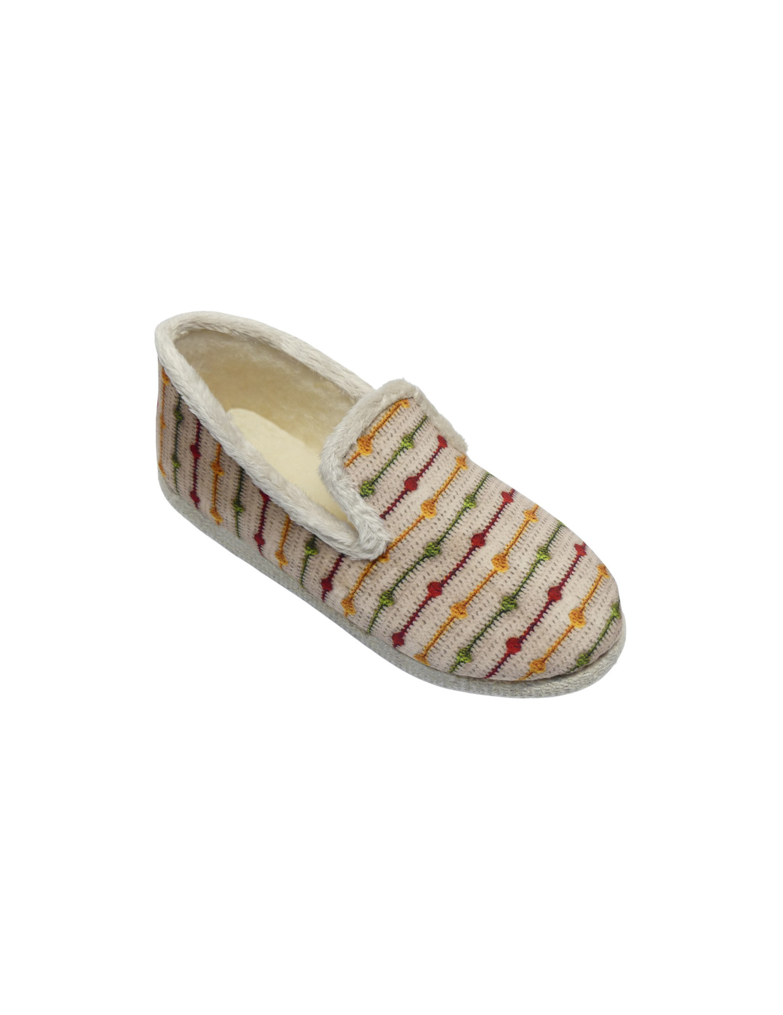 CHARENTAISE VELOURS IMPRIME BEIGE